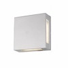 Quadrate 2-Light LED Wall Sconce - Geometric Glass Design, Dimmable, Wet Rated, 2700K - 3 of 3