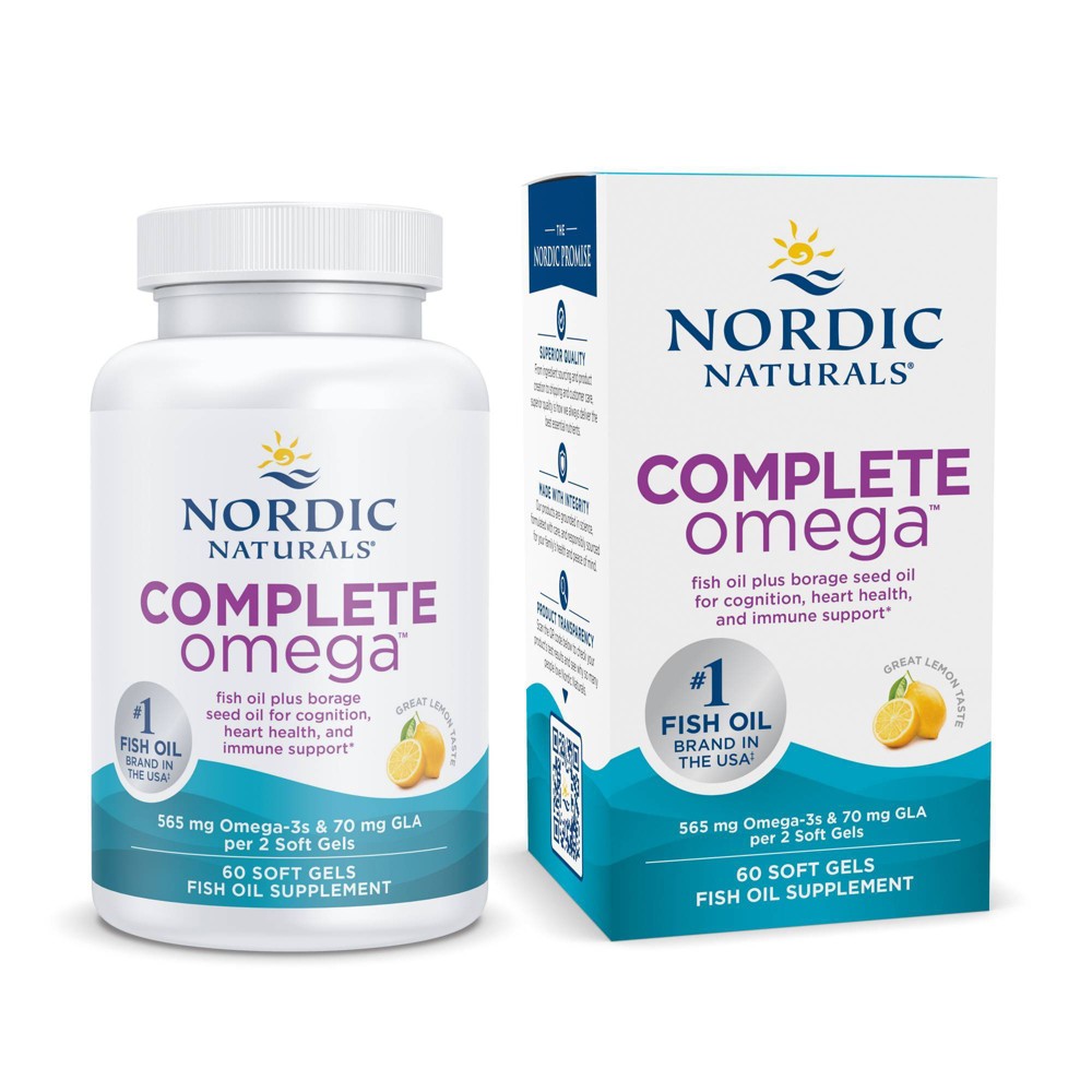Photos - Vitamins & Minerals Nordic Naturals Complete Omega Softgels Dietary Supplement - 60ct 