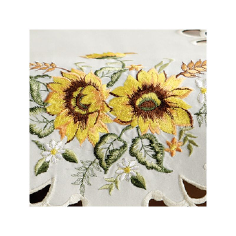 Collections Etc Sunflower Decorative Table Linens, 3 of 4