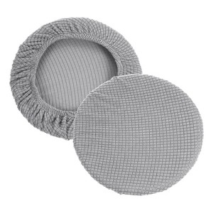 Unique Bargains Non-Slip Washable 11"-16'' Elastic Round Bar Stool Seat Cushions for Chair Stool 2 Pcs - 1 of 4