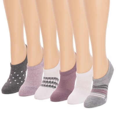 MUK LUKS Womens 6 Pack No Show Socks