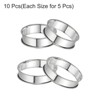 Unique Bargains Stainless Steel Double Rolled Nonstick Durable Cake Rings 10 Pcs - 3 of 4