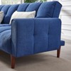 NicBex Convertible Sleeper Chair,Modern Linen  Sofa Bed with Wooden Legs and 2 Pillows,Couches with Adjustable Back  for Living Room - 4 of 4
