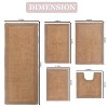 Home Weavers Luxury Collection 100% Cotton Tufted Bathroom Rug Set, Non-Slip Latex Bath Rug Set - 3 of 4
