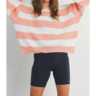 Women's Spring Stripe Sweater - Buttermelon