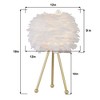 Maxax Pink Feather Table Lamp Set of 2 - 3 of 4