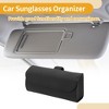 Unique Bargains Universal Car Sunglasses Case Magnetic Storage Box PU 6.69"x1.96" 1 Pcs - 3 of 4