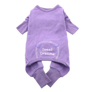 Sweet Dreams Thermal Dog Pajamas - Lilac - 1 of 3