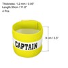 Unique Bargains Adjustable Elastic Soccer Team Training Captain's Armband 4 Pcs - 2 of 4