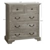NicBex Antique Bedroom Dressers with Drawers,Chest of Drawers for Bedroom,Wooden Dresser with Retro Handle Ring - 4 of 4