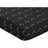 Sweet Jojo Designs Gender Neutral Baby Fitted Crib Sheet Woodland Boho Arrow Black and White - 3 of 4