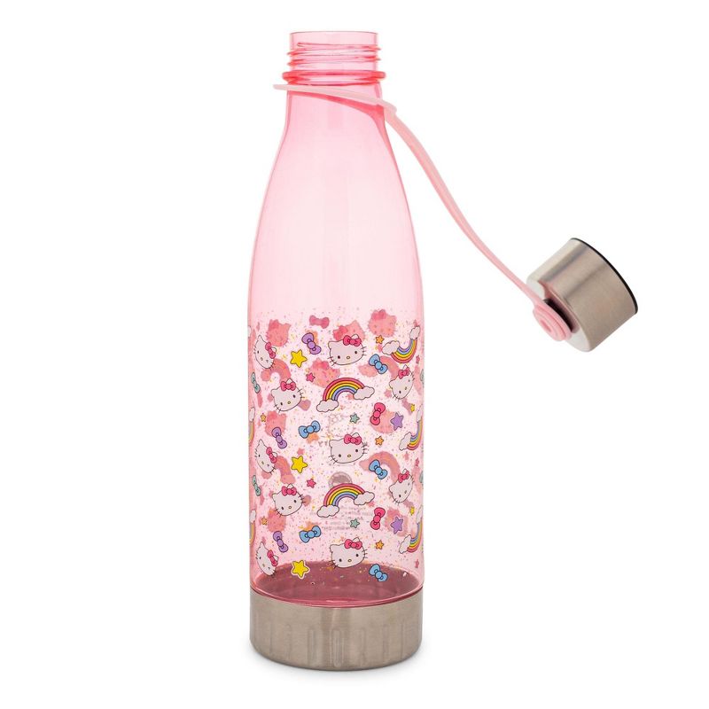 Silver Buffalo Sanrio Hello Kitty Pastel Star Toss Print Water Bottle With Lid | Holds 20 Ounce, 3 of 7