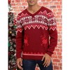 WhizMax Men's V-Neck Christmas Jacquard Pullover Sweater - 2 of 4