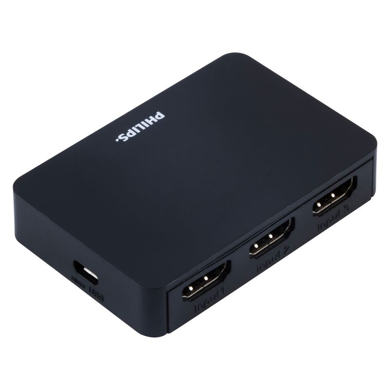 Philips 3 Port HDMI Switch - Black, 3 of 8