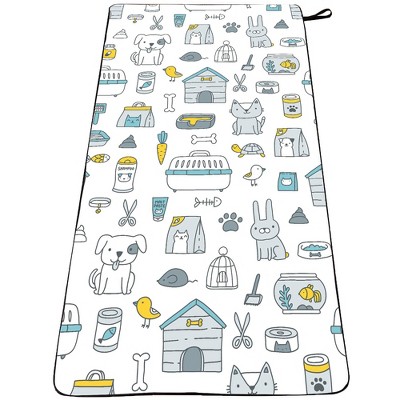 HydroPET Towel - A large (60" x 30") premium travel pet towel