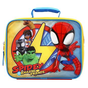 Marvel Spiderman Lunch Box 3 Compartment Sandwich Snack Fruit Boy