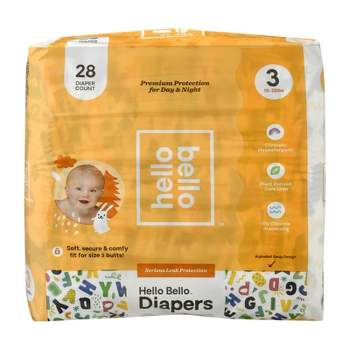 Hello Bello Diapers Size 3 Alphabet Soup Design - 28 ct
