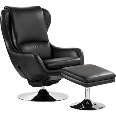 target black leather chair