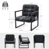 COLAMY Accent Arm Chair, Modern Accent Chairs for Home Office- Black - 2 of 4