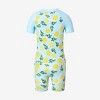PATPAT Girls Swimsuit Short Sleeve Rashguard One Piece Swimwear Zipper Bathing Suit (Age 2-14) - 3 of 4