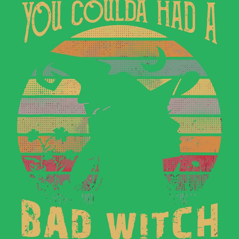 Women's Design By Humans Halloween Funny You Coulda Had Bad Witch By Ering Racerback Tank Top, 2 of 4
