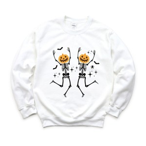 Simply Sage Market Pumpkin Skeleton Sweatshirt - 1 of 4