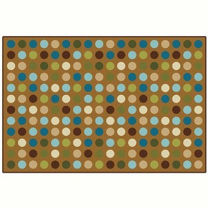 Carpets for Kids Microdots Nature Colors Value Classroom Rug, Rectangle, Brown - 1 of 4
