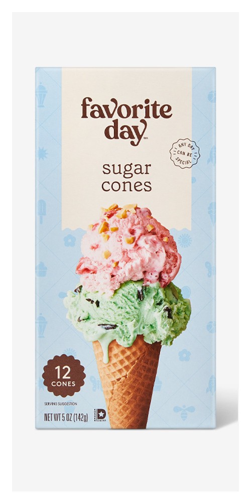 Sugar Cones - 12ct - Favorite Day™