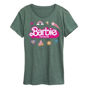 Women's - Barbie - Movie Logo Icons Short Sleeve Graphic T-Shirt - 1 of 4