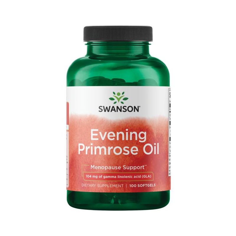 Swanson Herbal Supplements Evening Primrose Oil 1.3 g Softgel 100ct, 1 of 3