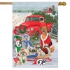 Holiday Dogs Christmas House Flag Pickup Truck Humor 28" x 40" Briarwood Lane - 2 of 4