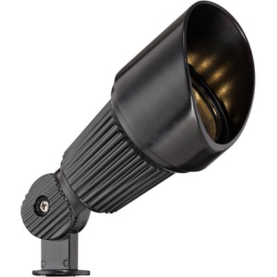 Elegant Black LED Outdoor Spotlight 6-Piece Set with Dusk to Dawn Feature