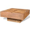 vidaXL Coffee Table Brown Square Solid Mango Wood - 4 of 4