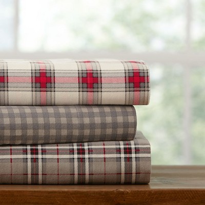 Farmhouse Full/Queen Heavy Weight Cotton Flannel Duvet Cover Set