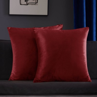 Deconovo Velvet Throw Pillow Covers, 2-Pack – Cover Only, Soft Feel