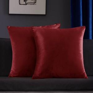 Deconovo Velvet Throw Pillow Covers, 2-Pack – Cover Only, Soft Feel - 1 of 4