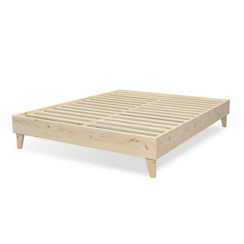 Eluxury American Pine Platform Bed Frame California King Natural Target