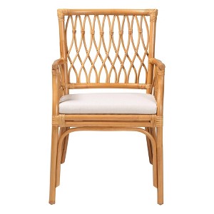 bali & pari Maisa Rattan Arm Chair Light Honey - 1 of 4