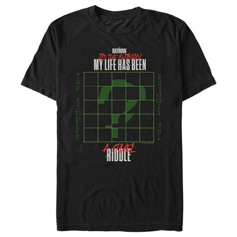 Men's The Batman My Life Has Been A Cruel Riddle T-shirt : Target