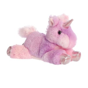 Aurora Small Unicorn Mini Flopsie Adorable Stuffed Animal Rainbow 8" - 1 of 4