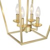 4-Light Soft Gold Dimmable Lantern Geometric Chandelier - 4 of 4
