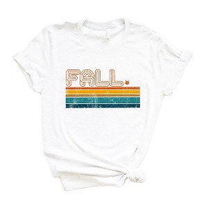 Simply Sage Market Women's Retro Fall Stripes Short Sleeve Graphic Tee - 1 of 3