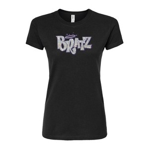 Women's - Bratz - Bling'd Out Logo Fitted Graphic T-Shirt - 1 of 3