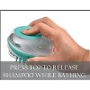 Pet Life Swasher Shampoo Dispensing Massage and Bathing Brush, Green - 4 of 4