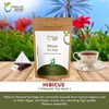 Hibiscus Tea Bags | Pyramid Tea Bags, Caffeine-Free, 100% Natural Ingredients and Sustainable Enjoyment, 9 Oz (Pack of 100) - 2 of 4