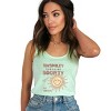 S.W.Smiley Sunshine Society - Women's Graphic Racerback Tank Top - 3 of 3