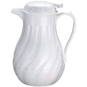 Winco Beverage Server, Insulated, 20oz, White Swirl, Set of 6 - 1 of 1