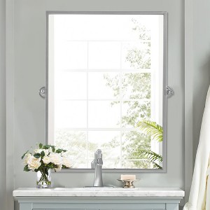 Dovelina Metal Frame Pivot Bathroom Vanity Mirror - 1 of 4