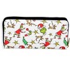 How The Grinch Stole Christmas Grinch And Max faux Saffianno Leather Zip Closure Wallet White - 2 of 4