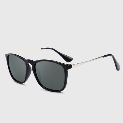 Anna-Kaci Women's Trendy Square Metal Arm Sunglasses